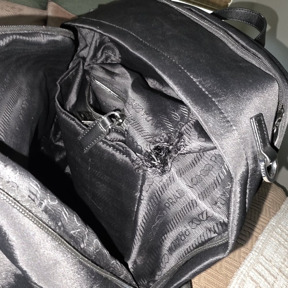 Source Unknown Prada Black Nylon Backpack - image 4